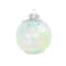 3.25" Iridescent Clear DIY Plastic Scalloped Ball Ornament by Make Market®